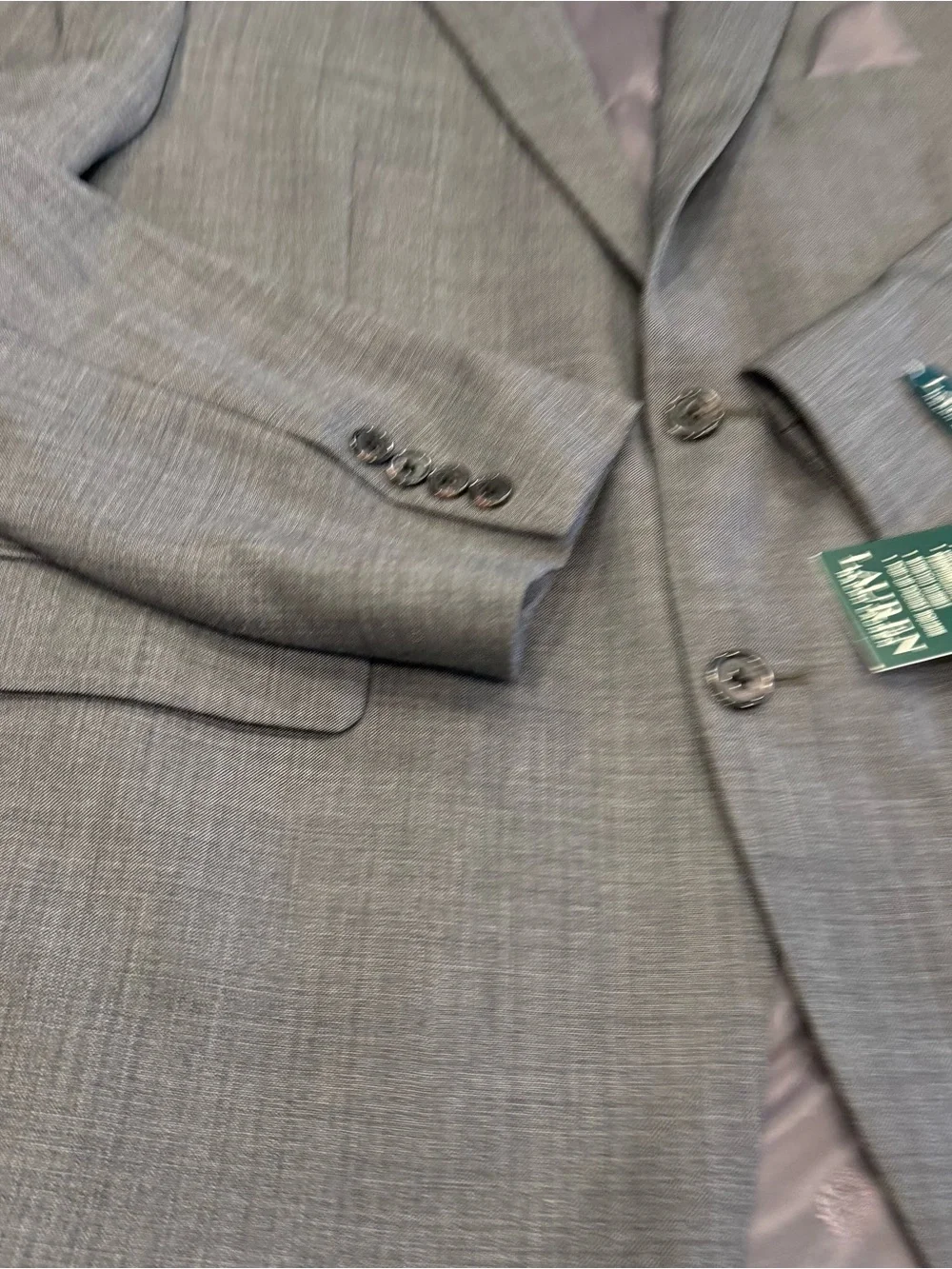 Lauren Ralph Lauren Men’s Lattimore Gray Blazer Ultra Flex Wool Blend 42R NWT